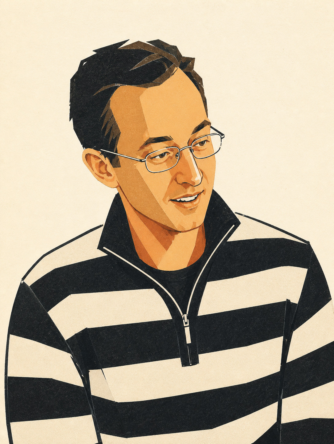 Illustriertes Porträt von Bernd Wallmeyer